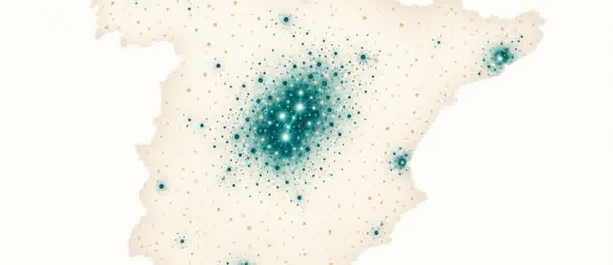 Mapa de concentración dental en España — cadenas vs clínicas independientes