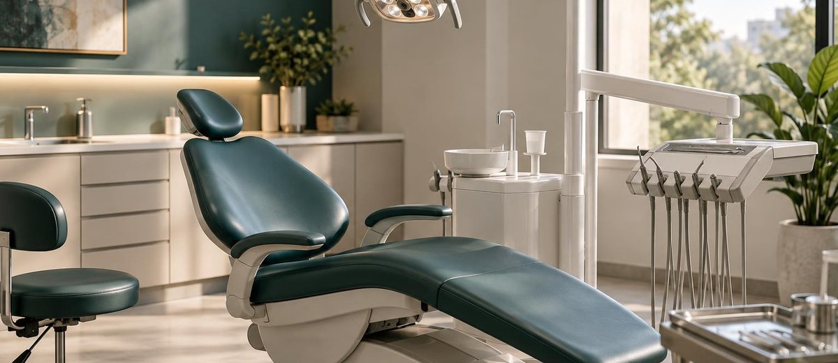 Sillón dental vacío por cancelación de última hora