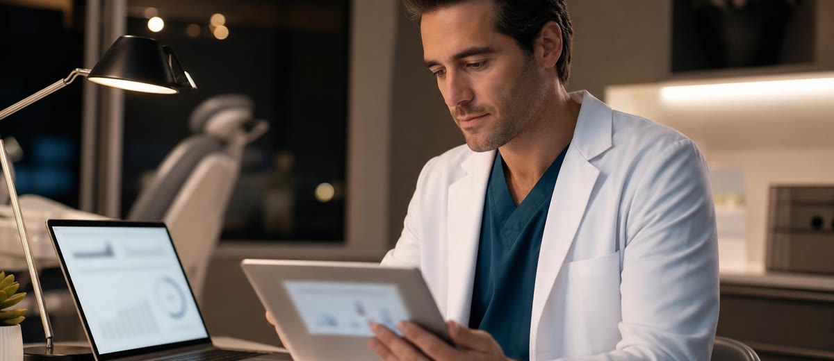 Paciente buscando una clínica dental desde el móvil